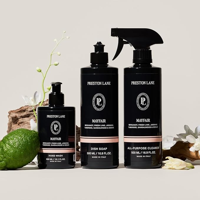 Preston Lane Kitchen Set, Hand Wash, Dish Soap & All Purpose Cleaner, Cleaning Essentials Bundle