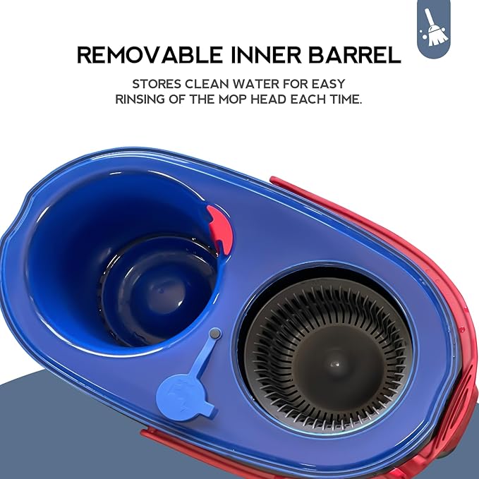 6 Pack Mop Replace Head, Mop Head Replacement, Microfiber, Machine Washable, Easy to Replace and Deep Cleaning