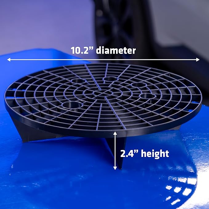 VIKING Automotive Bucket Insert Grit Traps for Car Wash and Detail Kits, Helps Remove Dirt and Debris from Microfiber, Mitts, Cloths, and Sponges, 2 Pack, Black