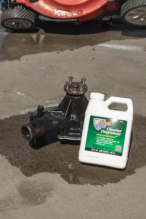 POR-15 Stop Rust Preparation System -Cleaner Degreaser and Metal Prep, Non-flammable and Water-based, 32 Fluid Ounces, 1-quart each