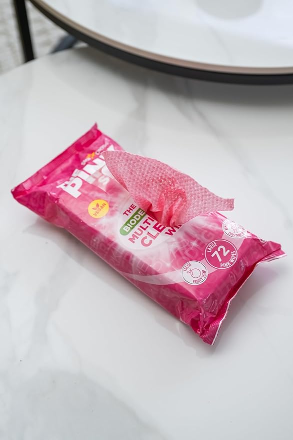 Stardrops The Pink Stuff Miracle Multi-Purpose Cleaning Wipes – 216 Count – Tough on Grease, Grime, and Dirt – All-Purpose Cleaner for Kitchen, Bathroom, and More