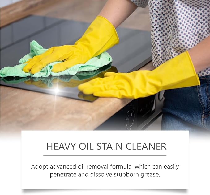 Kitchen Heavy Oil Stain Remover Spray, Power Clean Formula, 2 Pack
