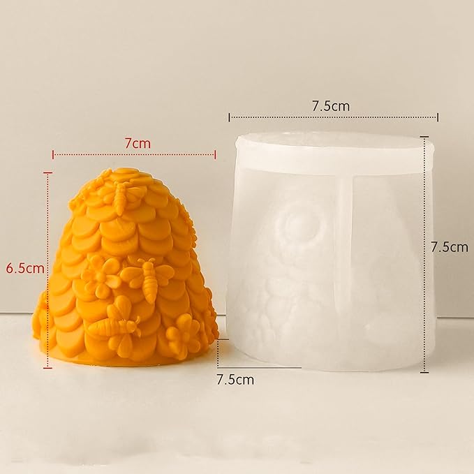 Honeycomb Silicone Cylinder Mold for Resin Casting & Candle Making