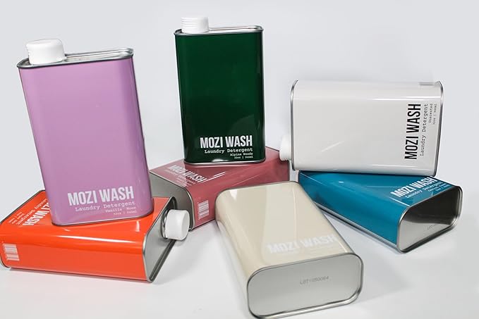 Mozi Wash Laundry Detergent Liquid, Unscented, 50+ Loads, Concentrated, Non toxic, Plant Based Enzyme Cleaner, Phosphate & Paraben Free, Long Lasting Luxury Clean, Scent Free, 32 oz Recyclable Bottle