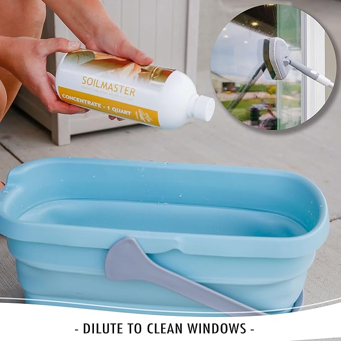 Don Aslett SoilMaster Concentrate (1 Gallon) Organic Orange Heavy Duty Degreaser and Cleaner | Removes Tough Grease and Soils on Kitchen Countertops, Tablecloth, Sticky Cabinets, Walls, Doorknob