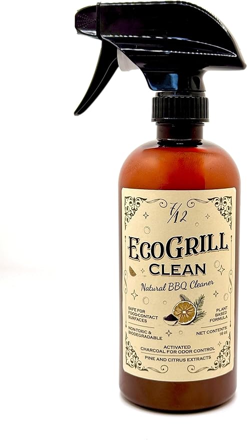 – All-Natural & Eco-Friendly, Non-Toxic & Fume-Free Heavy-Duty BBQ Grill Cleaner & Degreaser | Biodegradable | Fresh Citrus Scent | Safe for Grills, Smokers, Flat Tops & More