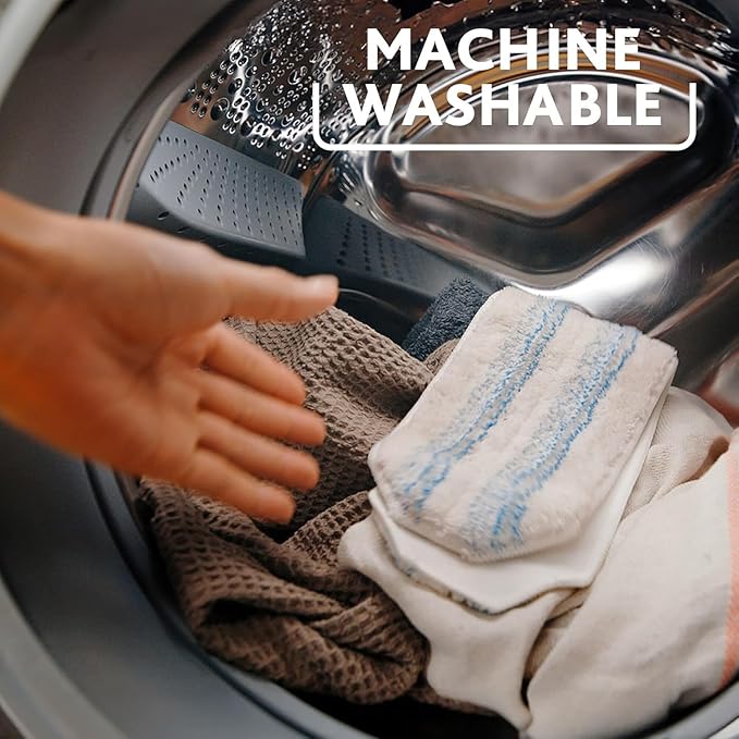 O-Cedar H2prO Flat Mop System with 2 Mop Head Refills | Quick Cleaning Tool | Clean with Clean Water | Machine Washable Reusable Microfiber Mop Pad | Safe on Wood Floors, Vinyl,Tile, Baseboards, Walls