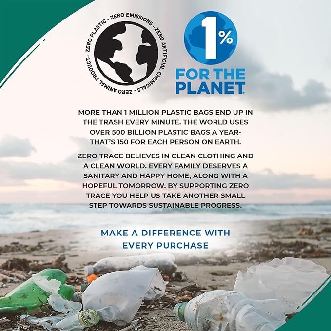 Zero Trace Laundry Detergent Sheets - Formulated for Sweat and Workout Clothes- Plastic Free Eco-friendly (Active Wear 144 Loads)