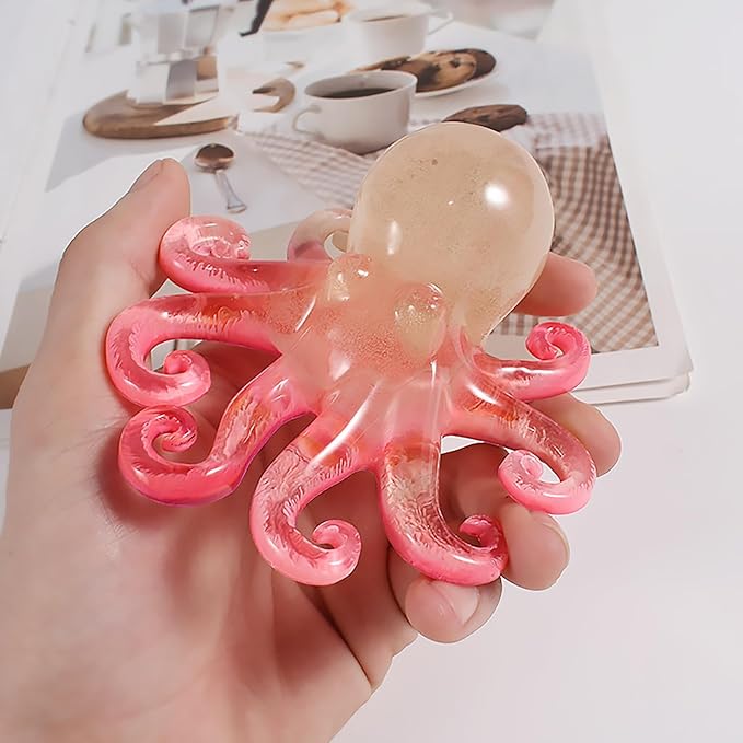 Octopus Candle Mold - Silicone Resin Casting Molds for Candle & Resin & Soap Craft Supplies
