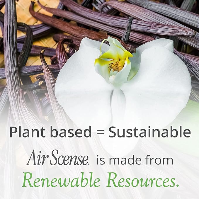 Air Scense Essential Oil Air Freshener - Vanilla Scent - Non-Aerosol - 7 fl oz | Refreshing, Long-Lasting Scent | Eco-Friendly | Exceptional Value Single Can