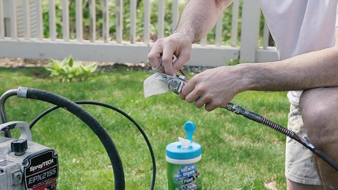 MiracleWipes for Paint Prep & Cleanup, Remove Tough Grime Build-Up, Wet Paint, Caulking, Epoxy, Colorant, and more from Hands, Surfaces, & Tools - 30 Count