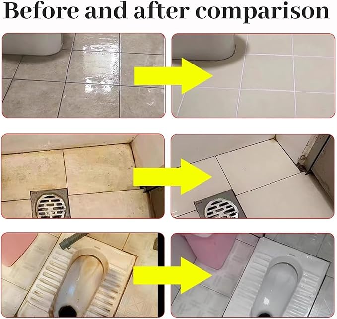 Tile Cleaner, Original Floor Cleaner Black Bottle, 0.5L Multipurpose Powerful Stain Removing Liquid, Stone and Tile Polishing Cleaner for Multi-surfaces, Kitchen, Tiles, Porcelain (2)