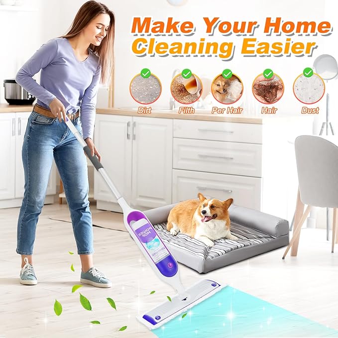 20 Pack Disposable Mop Pads for Swiffer Power Mop Pads, Replacement for Power Mop Refills Power Mop Pads, Multi-Surface Mop and PowerMop Wood Mop Floor Cleaning