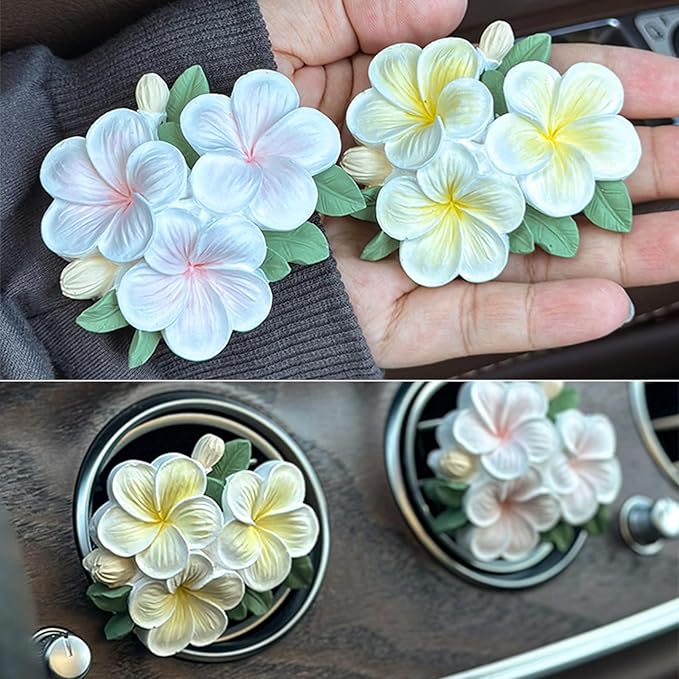 Wehous 2PCS Flower Silicone Mold 3D Cute Flower Resin Candle Molds for Candle Making Silicone Fondant Chocolate Cake Decorating Mold Candle Soap Wax Resin Concrete Clay Casting Craft Mould