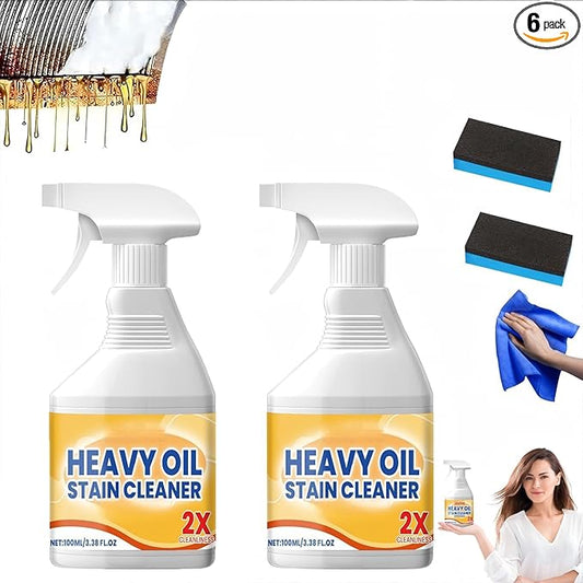 2pc Heavy Duty Degreaser Cleaner Spray - Kitchen Heavy Oil Clean for Stubborn Oil Stains, All-Purpose Cleaner & Kitchen Degreaser for Tough Surfaces