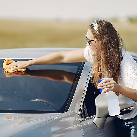Plastic Spray Bottle Nozzle Heavy Duty Spraying Bottle Replacement Part Leak Proof Mist Water Bottle Spray Nozzle for Chemical Cleaning Solutions All-Purpose Adjustable Head Sprayer 4PCS (Blue)