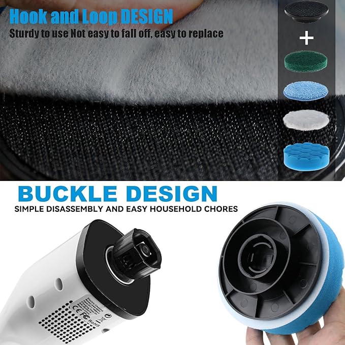 Brush Heads Set, 9 Pack 4 inches Cordless Electric Spin Scrubber Replaceable Brush Heads for Household Cleaning Brushes/Bathroom/Floor/Tile/Car