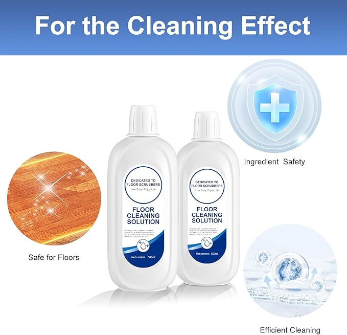 Compatible with Tineco Cleaning Solution Original flavor Scent Floor Cleaning Solution, Suitable for All Robot Vacuum Cleaners and Wireless Wet Dry Dual-Use Vacuum Cleaners (2 Bottle, Original)
