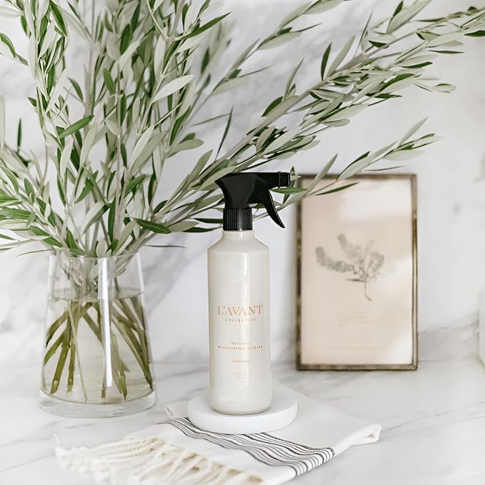L'AVANT Collective Multipurpose Surface Cleaner Set of 3 | Provides a Powerful Clean to Remove Grease & Grime | High Performing Luxurious Ingredients Fresh Linen Scent Kitchen Home Decor Hostess Gifts