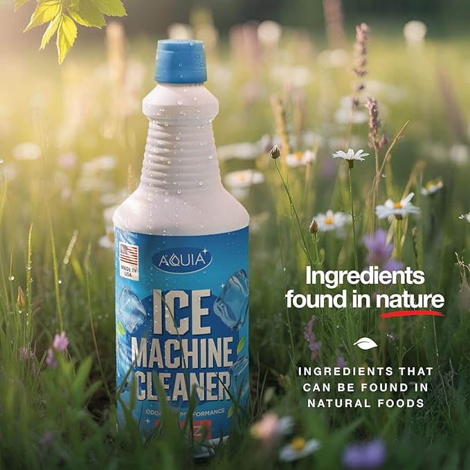 Ice Machine Cleaner and Descaler 32 oz | Ice Maker Cleaner for All Brands; Opal, Scotsman, Manitowoc, Affresh, etc. Countertop Icemaker Cleaners Solution | Icemaker Cleaners and Descaler 100% Active!