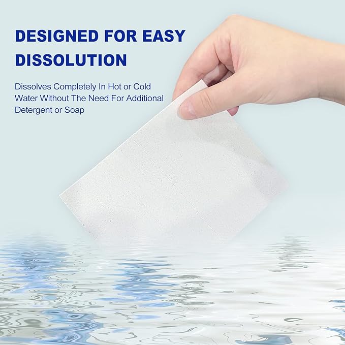 DR.EASY Odor Remover Laundry Detergent Sheets 240 loads Mountain Fresh,Easy To Carry Great For Travel,safe for pets,No mess No Dyes biodegradable formula