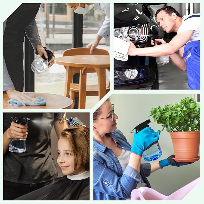 20 Pieces Plastic Spray Bottles Bulk 8 oz/250ml Small Empty Spray Bottles Sprayer for Hair Mister Spray Bottle Watering Plants Showering Pets