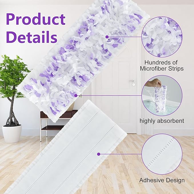 20 Count Disposable for Swiffer Power Mop Pads & Power Mop Refills for Power Mop Multi-Surface Mop, Power Mop Pads for PowerMop Wood Mop, Compatible with Power Mop Refills Liquid for Floor Cleaning