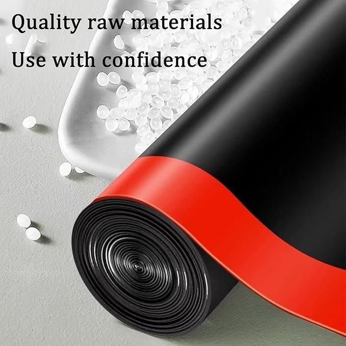 Large black 30 gallon trash bags with lavender scent, Ultra thick heavy duty drawstring garbage bags for tall kitchen outdoor courtyard 31x35 Inches