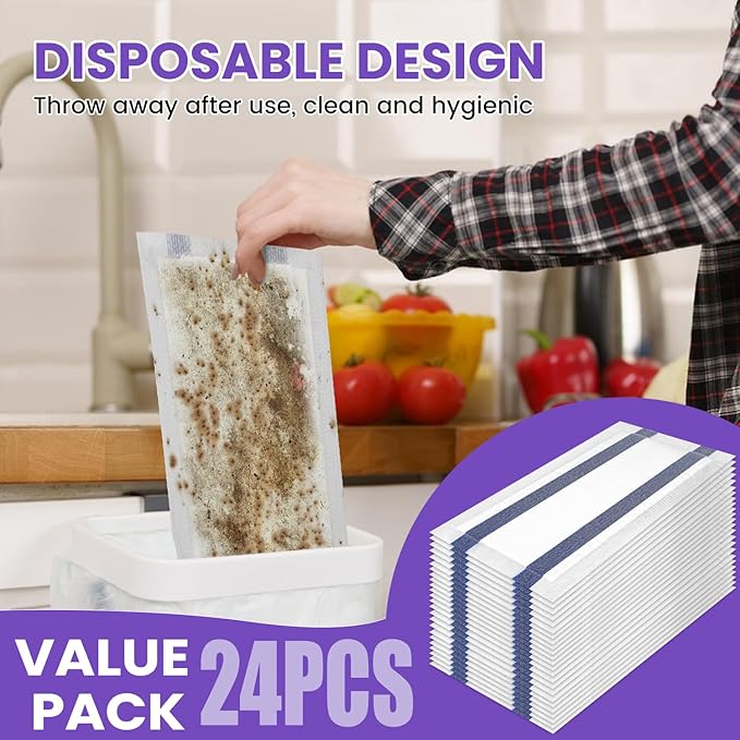 24 Count Disposable Mopping Pad Refill for Swiffer Wet Jet Spray Mop, Multi Surface Floor Cleaner Spray Mop Pads Refills for Floor Cleaning, Thickness and Absorbent