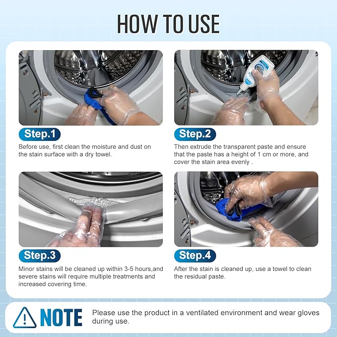 Home Cleaner Gel, Cleaner for Washing Machine, Refrigerator Strips, Household Shower, Kitchen Sinks, Walls, Tiles, Bathrooms- 20 fl oz