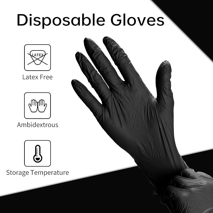 PEIPU Vinyl Disposable Gloves,Powder Free,Cleaning Service Gloves, Latex Free