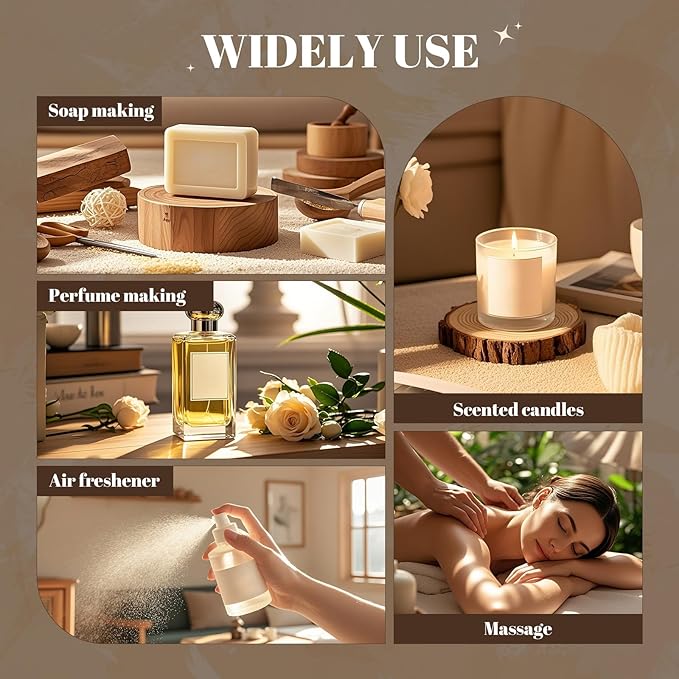 White Tea Diffuser Oil - White Tea Essential Oils for Diffuser Refill & Air Freshener Room Spray, Long-Lasting, Natural Home Fragrance and Scent for Diffusers(4 fl.oz Bottle + 0.34 fl.oz Roll-On)