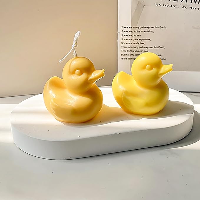 Duck Molds Duck Animal Resin Mold - Resin Casting Silicone Molds for Home Decor & Candle Making Wave Spiral Mold