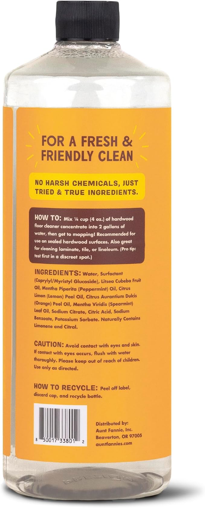 Aunt Fannie's Bundle: Floor Cleaner Vinegar Wash (Lemon) + Hardwood Floor Cleaner (Lemon)
