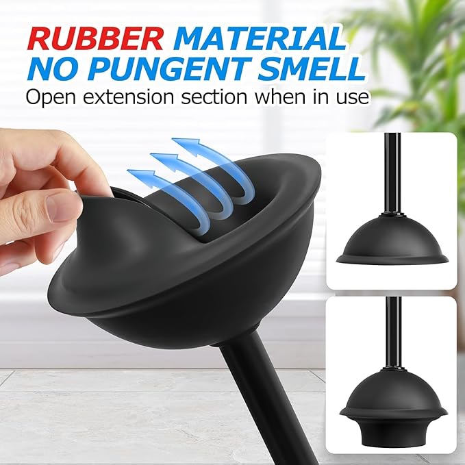 4Pack 3 in 1 Toilet Brush and Plunger Set,Toilet Bowl Brush Plunger Set,Toilet Brush Plunger Combo,Cleaning Brush,Cleaning Supplies, Crevice Cleaning Brush, Bathroom Cleaning Tools