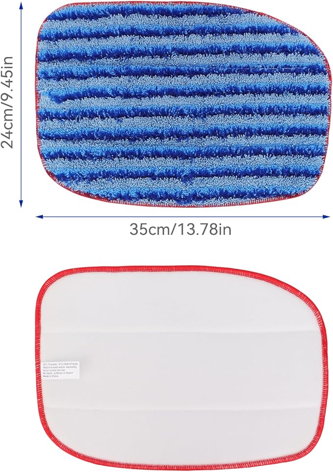 MC1375/MC1385 Microfiber Steam Mop Pads: 6 Pack Steam Replacement Pads Compatible with McCulloch MC1375, MC1385, MC1270 Steam Cleaners, Reusable & Washable Replaces Mop Pad Model: A1375-100/A1375-101