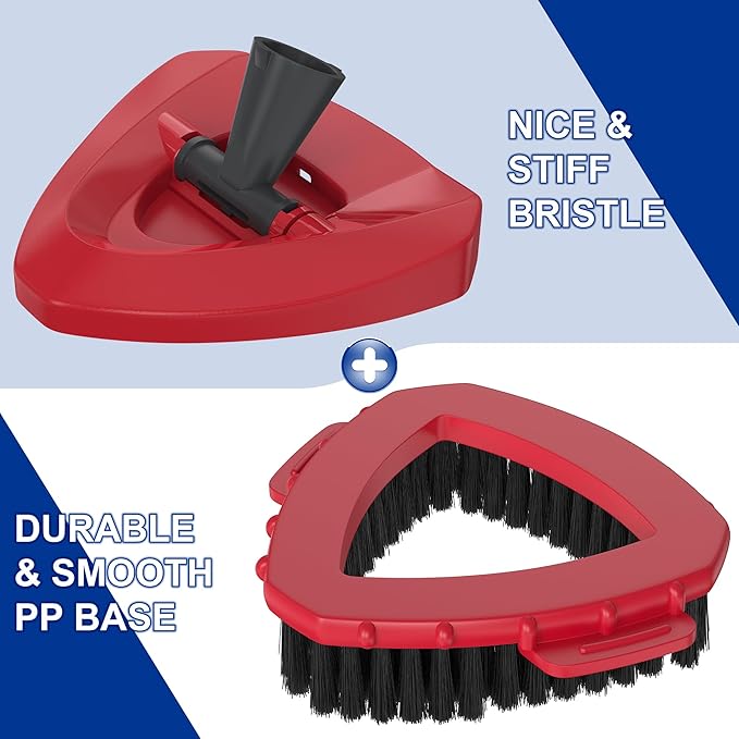 Scrub Brush with Mop Base for Ocedar Spin Mop 2 Tank System, Spin Mop Replacement Head for O Cedar Mop Replace Head, Scrub Brush Attachment for O Cedar Mop Scrubber Head, Scrub Head for Ocedar Mop