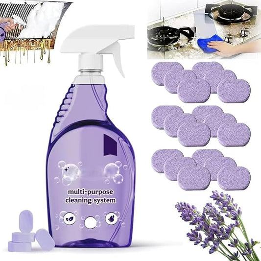 Drclean Spray Oven Cleaner,Dr Clean Spray Cleaner for Ovens,All-Purpose Cleaners,Multi-Surface Cleaners with Concentrated Cleaning Tablets,Nuroclean Sprays,Cleaning Sprays for Kitchen,Bathroom(18pcs)