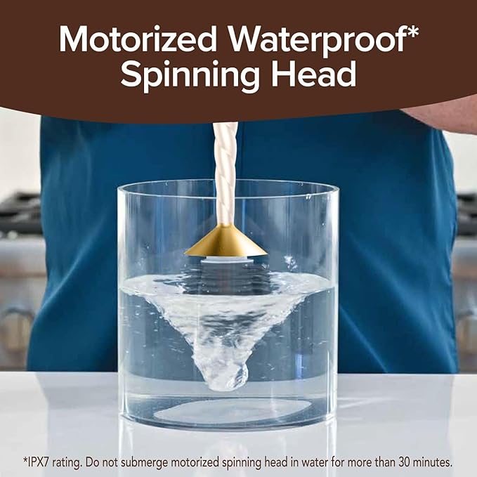 Horsepower Unicorn Gold Edition Motorized Toilet Brush w/Longer Run Time, Powerful Spinning Action, 360° Cleaning, Flexible Silicone Bristles, Eliminate Stains & Residue, No Scrubbing, Rechargeable