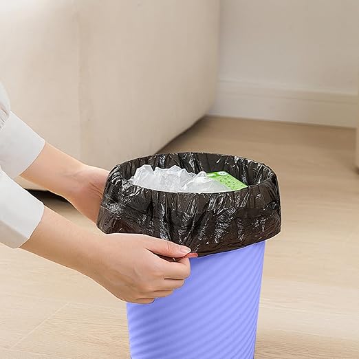 Small Trash Can - Plastic Waste basketbin for Office,Home,Bathroom,Kitchen - 1.8 Gallon - Purple