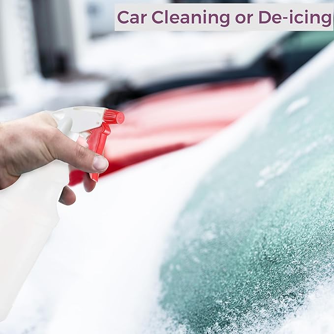 DilaBee Plastic Spray Bottle (2 Pack) - 16oz Empty Spray Bottles for Cleaning, Gardening & Grilling - Leakproof & Adjustable Nozzle Water Spray Bottle - Heavy Duty & BPA Free Plastic Spray Bottles