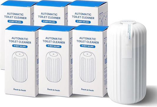 Fresh & Fresh Automatic Toilet Bowl Cleaners - 6 Bottles(UPTO 2500 FLUSHES/Bottle), Commercial and Residential Toilet Cleaner 3-4 MONTH Lasting Toilet Bowl Cleaner Bottle