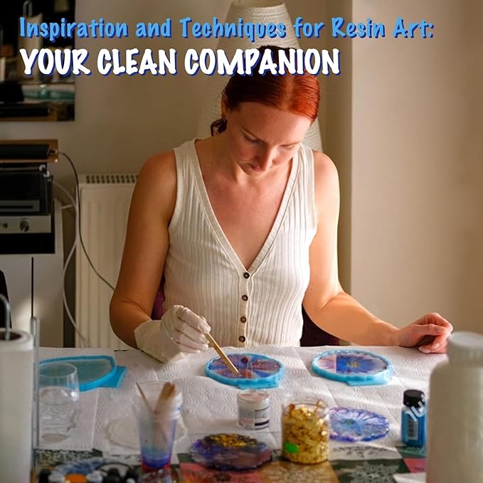 Epoxy Resin Cleaner Remover, Suitable for use by artists and resin workers. Remove uncured resin and glue from the surfaces of tools, molds, etc.