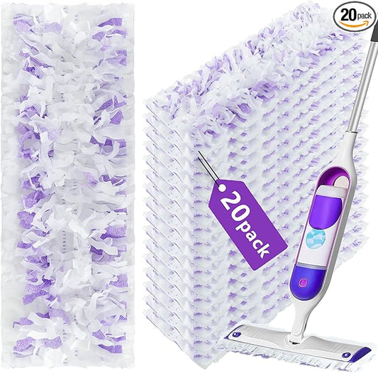 20 Count Disposable for Swiffer Power Mop Pads & Power Mop Refills for Power Mop Multi-Surface Mop, Power Mop Pads for PowerMop Wood Mop, Compatible with Power Mop Refills Liquid for Floor Cleaning