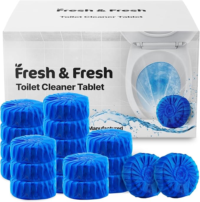 Disposable Toilet Bowl Cleaners(100 Tablets) Odor Eliminator, Fresh Scent, Multipurpose Residential and commercial Toilet Cleaners 2-3 week Lasting Toilet Bowl Cleaner