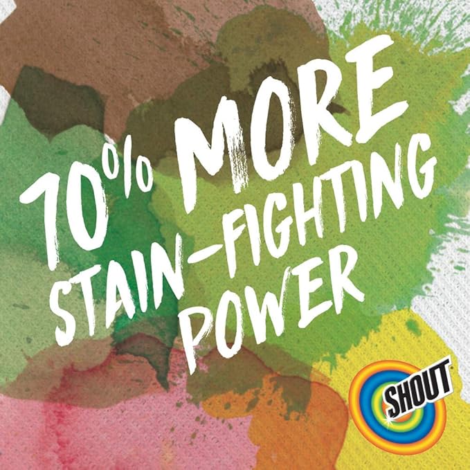 Shout Advanced Laundry Stain Remover Gel for Clothes Laundry, Breaks down stubborn, dried-in, and tough stains - 22oz Spray