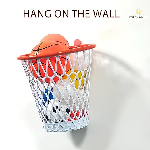 8PCS Basketball Hoop Wastebasket,Basketball Trash Can,Basketball gift,Gym,Basketball-Themed Gift, Garbage Bin, 4.5 Gallon,Basketball Hoop,Garbage Can,Basketball Net Waste Basket for Office,Bedroom