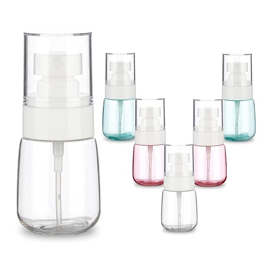 6 Pack 1oz/30ml Small Spray Bottle, Plastic Mini Spray Bottles, Travel Spray Bottle with Fine Mist,Tiny Spray Bottles with 9pcs Labels