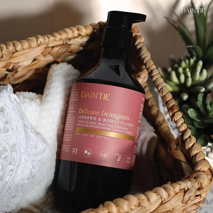 Delicates, Lingerie & Bodily Fluids Detergent – Gentle, pH Neutral, and Enzyme Powered Stain Remover for Intimate Fabrics 16 Fl Oz