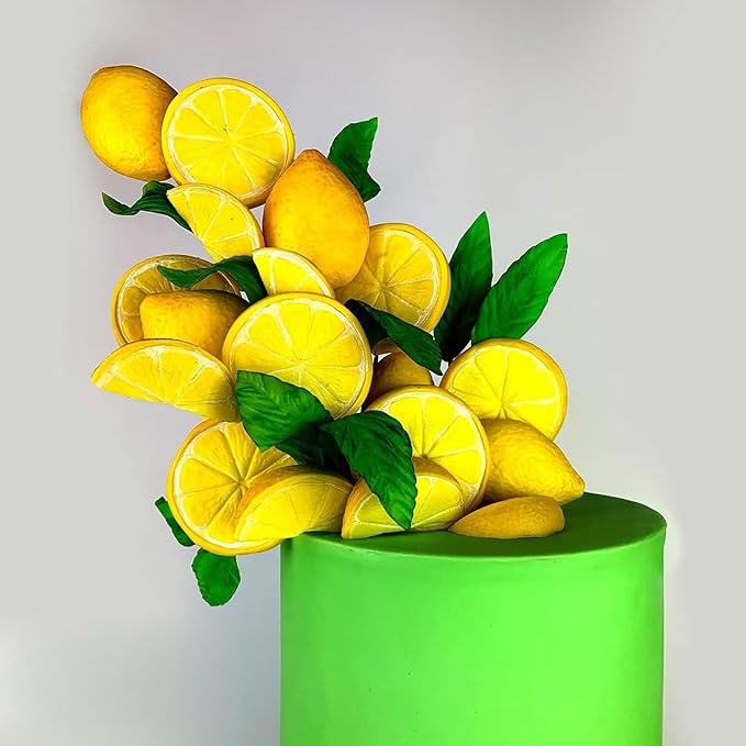 Lemon Slices Cupcake Chocolate Molds, Star Anise Cinnamon Fondant Mold, Fruit Lemon Silicone Baking Molds for Cake Decoration Candy Sugar Craft Gum Paste Clay Resin